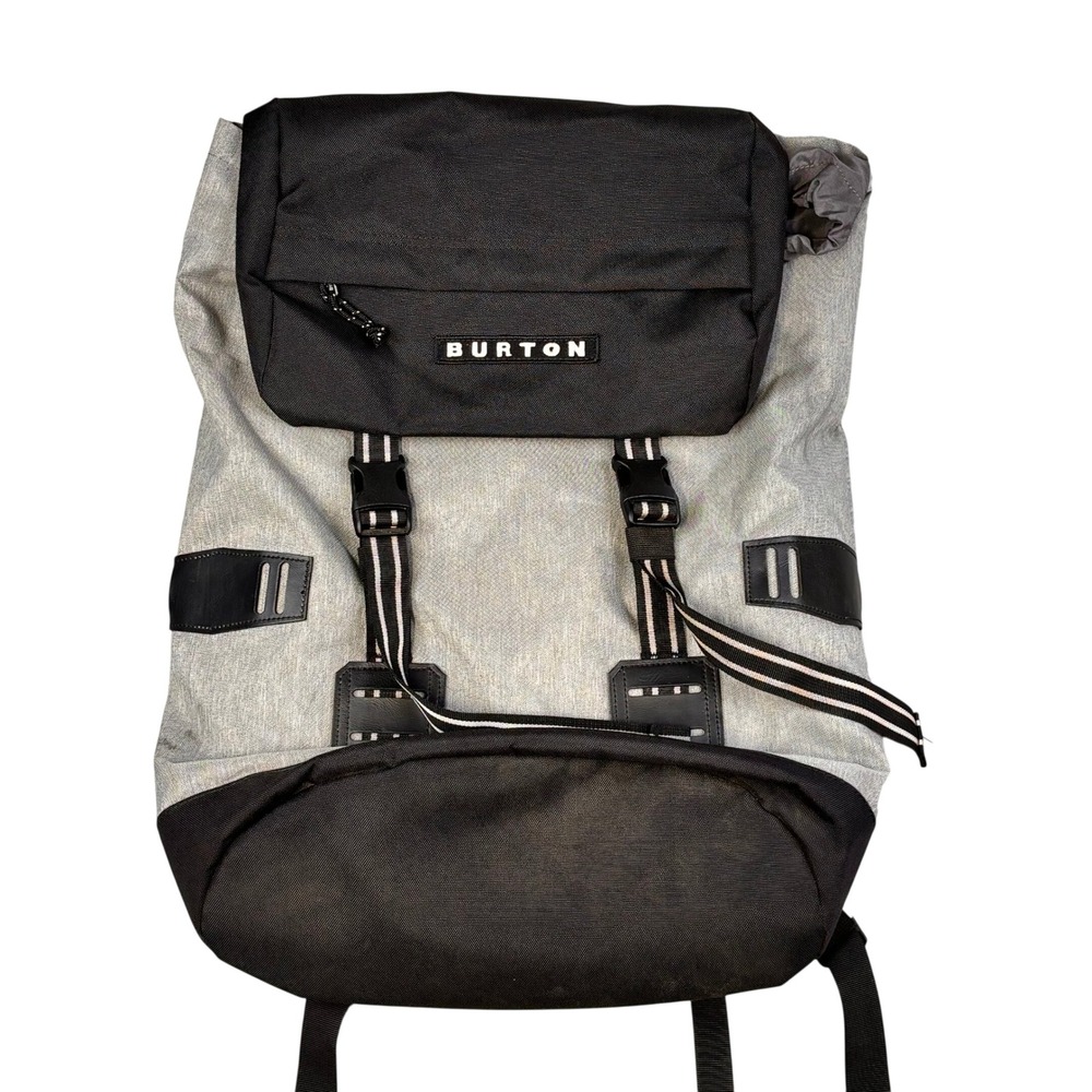 Burton Rucksack Backpack Grey Heather Black Hiking Commuter Bag Padded Laptop